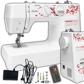 Maszyna do szycia domowa 48 wzorów ściegów z akcesoriami - zestaw