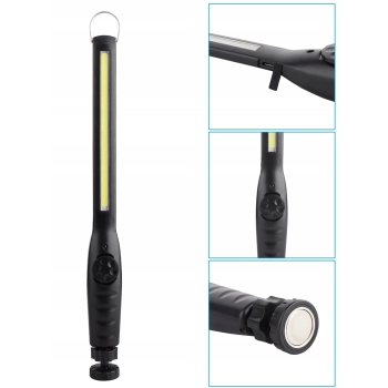  Lampa warsztatowa latarka robocza akumulatorowa z magnesem LED 400 lm - zdj. dodatkowe 3