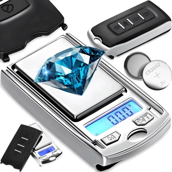  Mini waga jubilerska precyzyjna KLUCZYK LCD 100 g / 0.01 g - zdj. dodatkowe 1