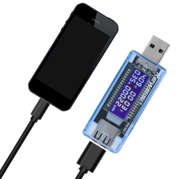  Miernik tester USB napięcia prądu czasu pojemności LCD 4-20 V 0-3 A - zdj. dodatkowe 2