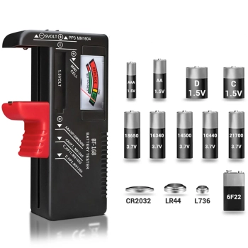  Tester miernik baterii akumulatorów analogowy R6 / R3 / R14 / R20 / CR/ R9 - zdj. dodatkowe 2