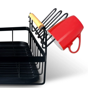  Suszarka do naczyń ociekacz dwupoziomowy z tacką 42 x 44 x 26.5 cm - zdj. dodatkowe 3