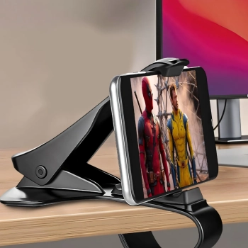  Uchwyt samochodowy do telefonu z klipsem na kokpit deskę rozdzielczą 4-6.5'' - zdj. dodatkowe 3