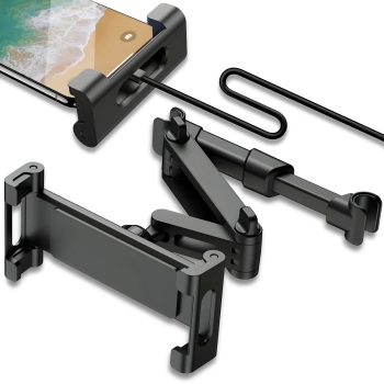  Uchwyt samochodowy teleskopowy na zagłówek do telefonu tabletu - zdj. dodatkowe 1