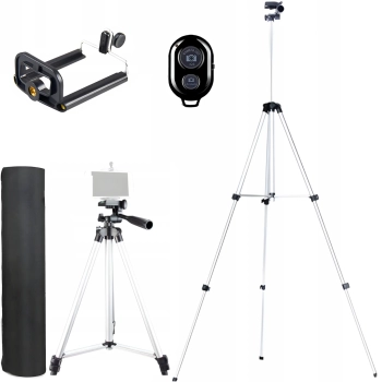 Statyw tripod składany do telefonu gwint 1/4'' pilot BT 35-103 cm