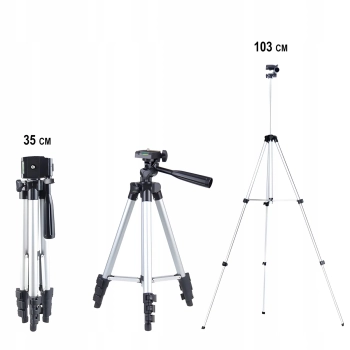  Statyw tripod składany do telefonu gwint 1/4'' pilot BT 35-103 cm - zdj. dodatkowe 1