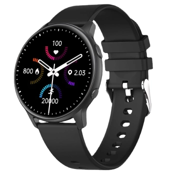  Smartwatch zegarek sportowy funkcyjny pulsometr ciśnieniomierz sen muzyka 45 mm - czarny - zdj. dodatkowe 2