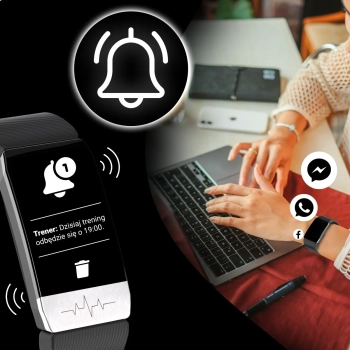  Smartwatch zegarek sportowy z monitorem zdrowia snu wodoodporny BT + paski - zdj. dodatkowe 3