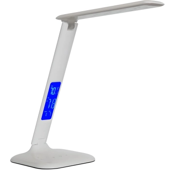  Lampa biurkowa LED 3 poziomy jasności budzik kalendarz zegar termometr 260 lm 5 W - zdj. dodatkowe 2