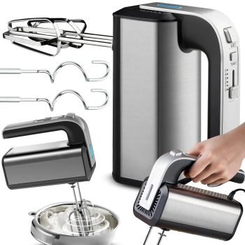  Mikser robot kuchenny ręczny 5 prędkości TURBO 300 W - srebrny - zdj. dodatkowe 2