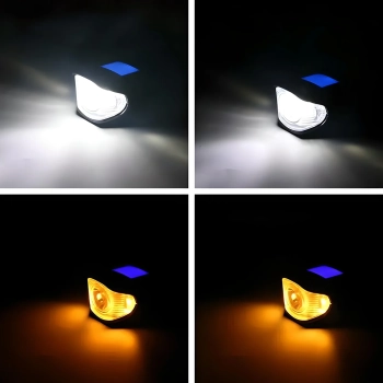  Lampka rowerowa akumulatorowa na kierownicę z licznikiem dzwonkiem wodoodporna 300 lm - zdj. dodatkowe 3