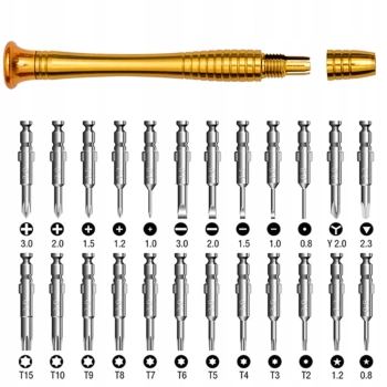  Zestaw wkrętaków precyzyjnych uchwyt 24 końcówki - zdj. dodatkowe 1