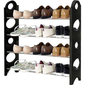 Półka regał stojak na buty 4 poziomy 63 cm