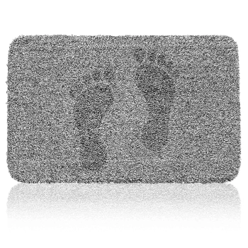  Wycieraczka do butów mata pod drzwi antypoślizgowa 70 x 46 cm - szara - zdj. dodatkowe 1