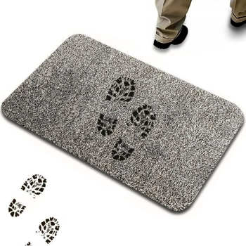  Wycieraczka do butów mata pod drzwi antypoślizgowa 70 x 46 cm - szara - zdj. dodatkowe 2