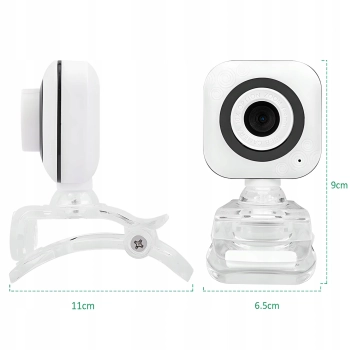  Kamera internetowa z mikrofonem do komputera regulowana USB - zdj. dodatkowe 3