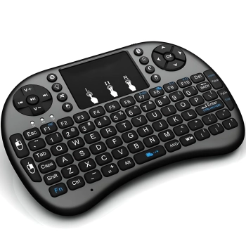  Mini klawiatura bezprzewodowa z touchpadem podświetlana do Smart TV BT - zdj. dodatkowe 1