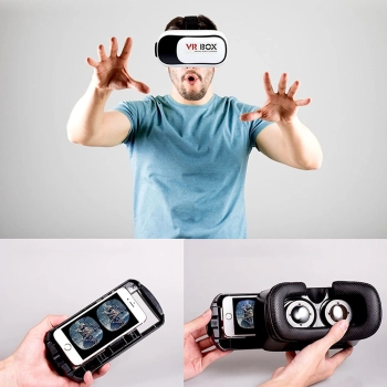  Gogle okulary VR 3D z kontrolerem BT do smartfona 3,5-6,3'' - zdj. dodatkowe 3