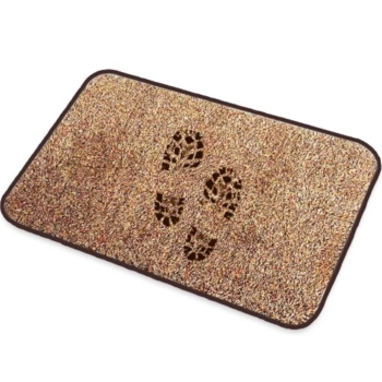  Wycieraczka do butów mata pod drzwi antypoślizgowa 70 x 45 cm - brązowa - zdj. dodatkowe 1