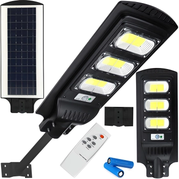  Lampa solarna uliczna miejska z czujnikiem ruchu zmierzchu LED PILOT 240 W - zdj. dodatkowe 1