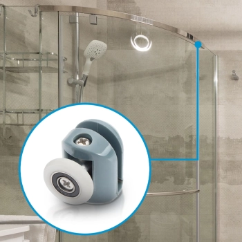  Zestaw rolek do kabiny prysznicowej kółka 23 mm - 8 szt. - zdj. dodatkowe 2