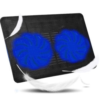  Podstawka chłodząca pod laptop 2 wentylatory LED 12-15,4'' - zdj. dodatkowe 3