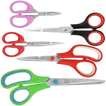  Zestaw nożyc szkolnych uniwersalnych - 5 szt. - zdj. dodatkowe 1