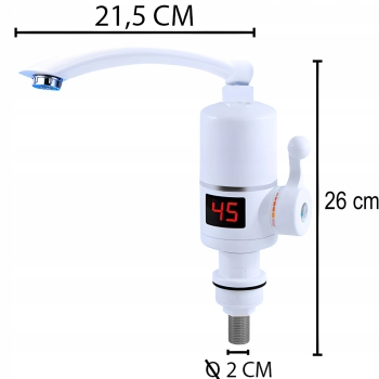  Podgrzewacz elektryczny do wody przepływowy LED 3000 W - zdj. dodatkowe 2