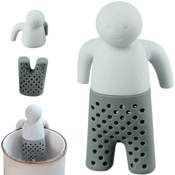 Zaparzacz sitko do herbaty kawy ziół z uchwytem - ludzik