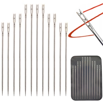 Zestaw igieł do szycia samonawlekajacych - 12 szt.