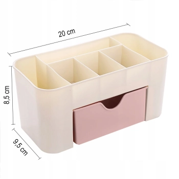  Organizer stojak łazienkowy na kosmetyki pędzle z szufladką - zdj. dodatkowe 3