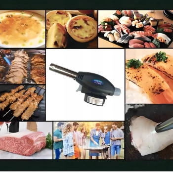  Palnik gazowy opalarka na kartusze z piezozapalnikiem - zdj. dodatkowe 2