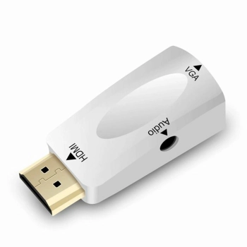  Adapter konwerter HDMI - VGA DSUB - biały - zdj. dodatkowe 1