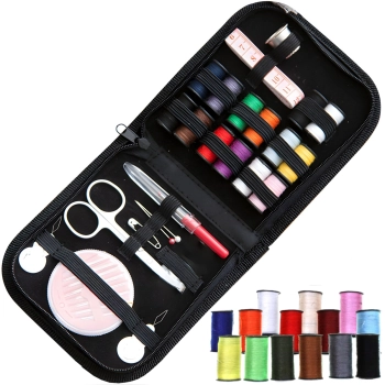 Przybornik krawiecki turystyczny organizer do szycia igły agrafki centymetr - zestaw