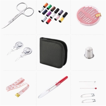  Przybornik krawiecki turystyczny organizer do szycia igły agrafki centymetr - zestaw - zdj. dodatkowe 1