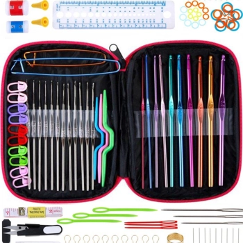  Zestaw szydełek metalowych w etui - 100 el. - zdj. dodatkowe 1