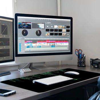  Podkładka mata gamingowa na biurko dla gracza XXL 90 x 40 cm - matrix - zdj. dodatkowe 2