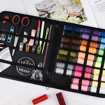  Przybornik krawiecki ogranizer na nici akcesoria w etui - 122 el. - zdj. dodatkowe 3