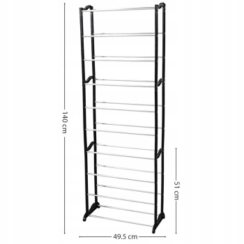  Półka regał stojak na buty 10 poziomów 51 cm - zdj. dodatkowe 2