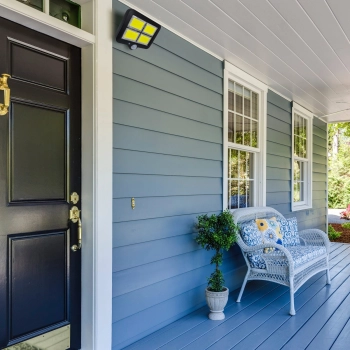  Lampa solarna zewnętrzna z czujnikiem ruchu zmierzchu 128 LED 2200 W - zdj. dodatkowe 2