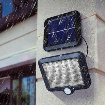  Lampa solarna zewnętrzna z czujnikiem ruchu zmierzchu 108 LED 2200 W - zdj. dodatkowe 1