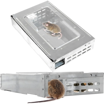  Myszołapka żywołapka pułapka na myszy humanitarna 26 x 16 x 4,5 cm - zdj. dodatkowe 2