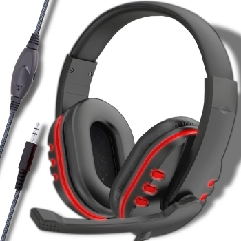 Słuchawki gamingowe z mikrofonem dla graczy LED