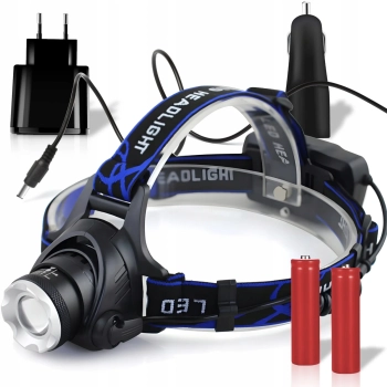  Latarka czołowa czołówka akumulatorowa 3 tryby LED - zdj. dodatkowe 3