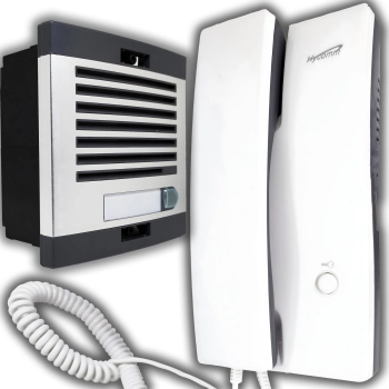  Domofon jednorodzinny głośnomówiący ze słuchawką do drzwi - zdj. dodatkowe 1