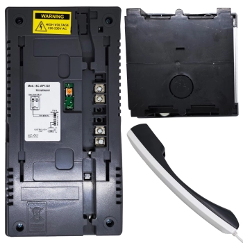  Domofon jednorodzinny głośnomówiący ze słuchawką do drzwi - zdj. dodatkowe 2