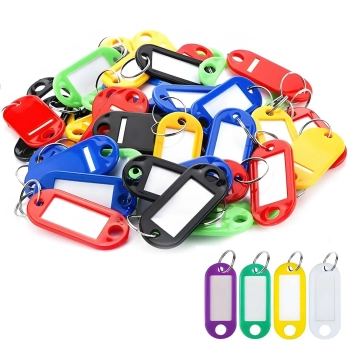 Identyfikatory breloki zawieszki do kluczy 100 szt. mix kolorów