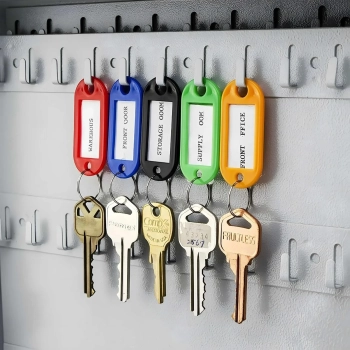  Identyfikatory breloki zawieszki do kluczy 100 szt. mix kolorów - zdj. dodatkowe 3