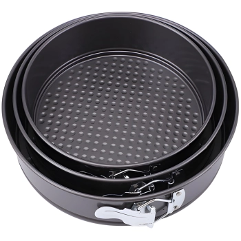 Zestaw tortownic blach okrągłych do ciasta tortów 24/26/28 cm - 3 szt.