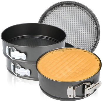  Zestaw tortownic blach okrągłych do ciasta tortów 24/26/28 cm - 3 szt. - zdj. dodatkowe 1